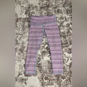 Lululemon Striped Purple Leggings